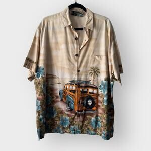 Koko Island tiki tropical casual button down shirt